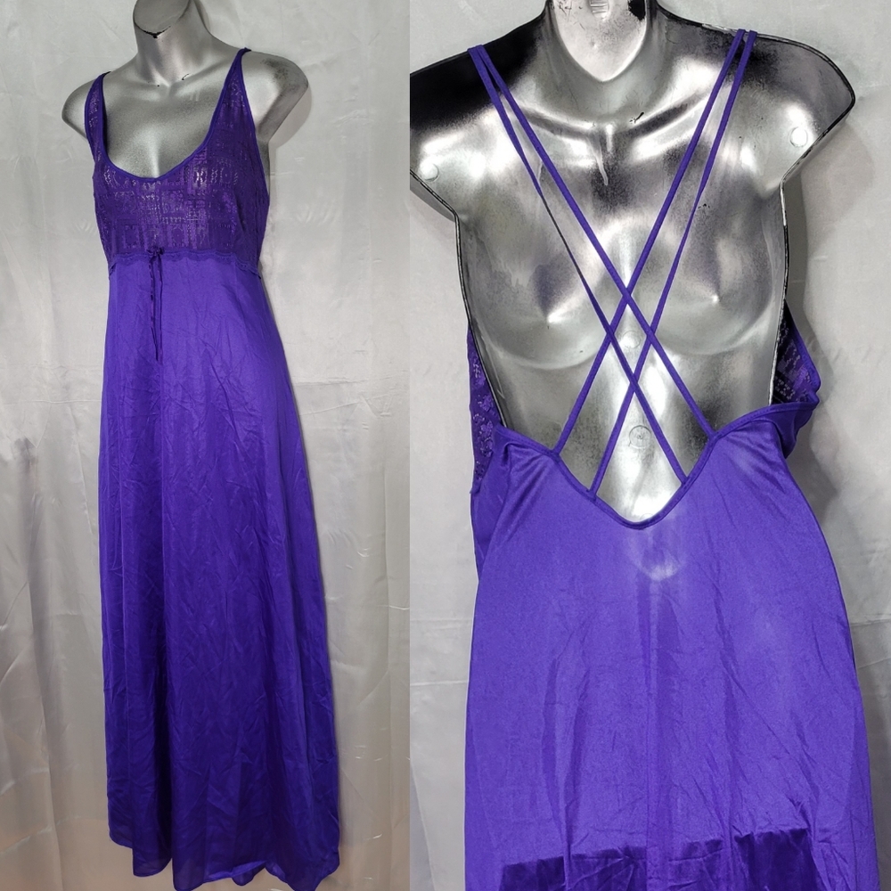 Adonna 80s Lingerie night Rown   Romantic  sheer lace  L
